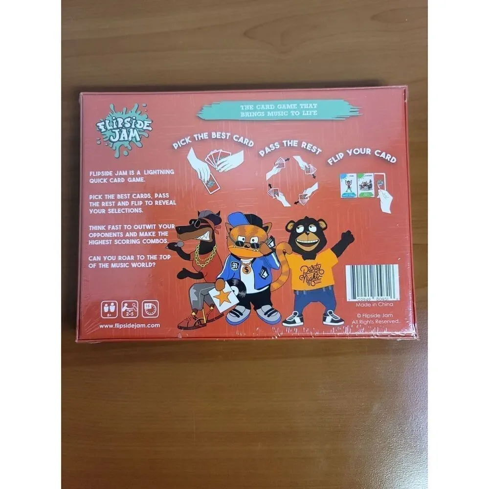 Flipside Jam Card Game. New still sealed #A13